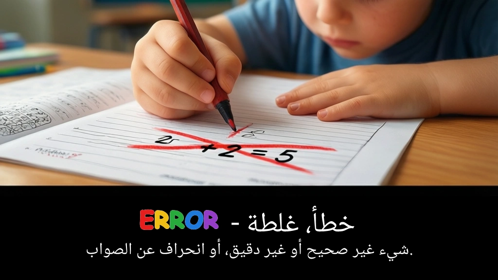 Arabic Illustration for error